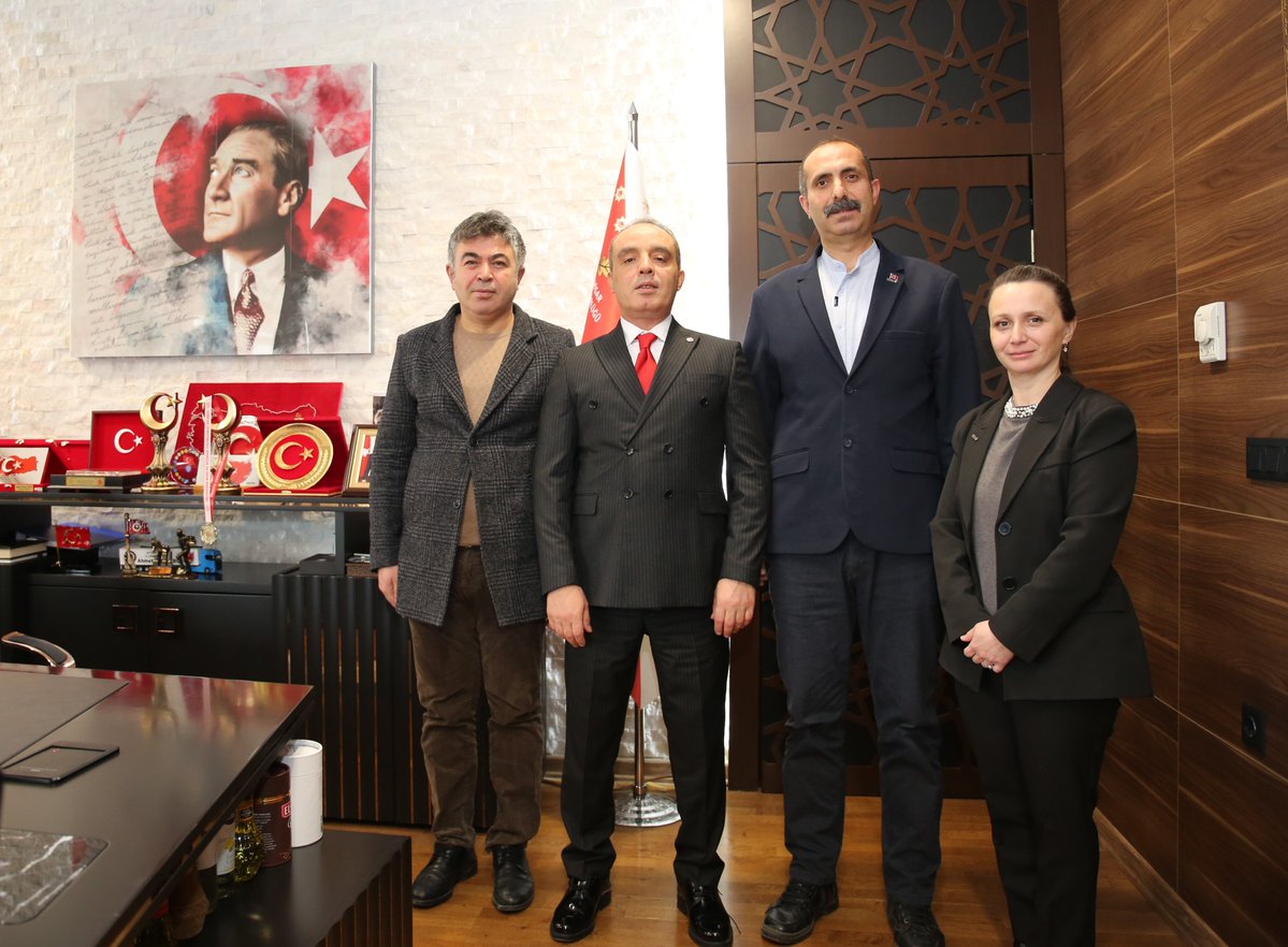 TÜRKAV Afyonkarahisar Yönetimi, Emniyet Müdürü Ahmet Birtan Erol'u Ziyaret Etti