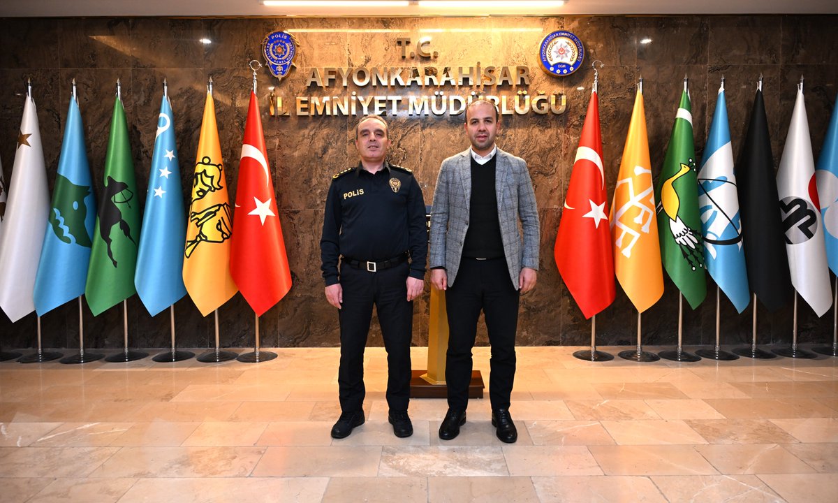 Selim Gültekin, Afyonkarahisar Emniyet Müdürü'nü Ziyaret Etti