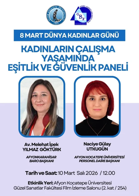 Üniversitede Kadınların İş Hayatında Eşitlik ve Güvenlik Konuşuldu
