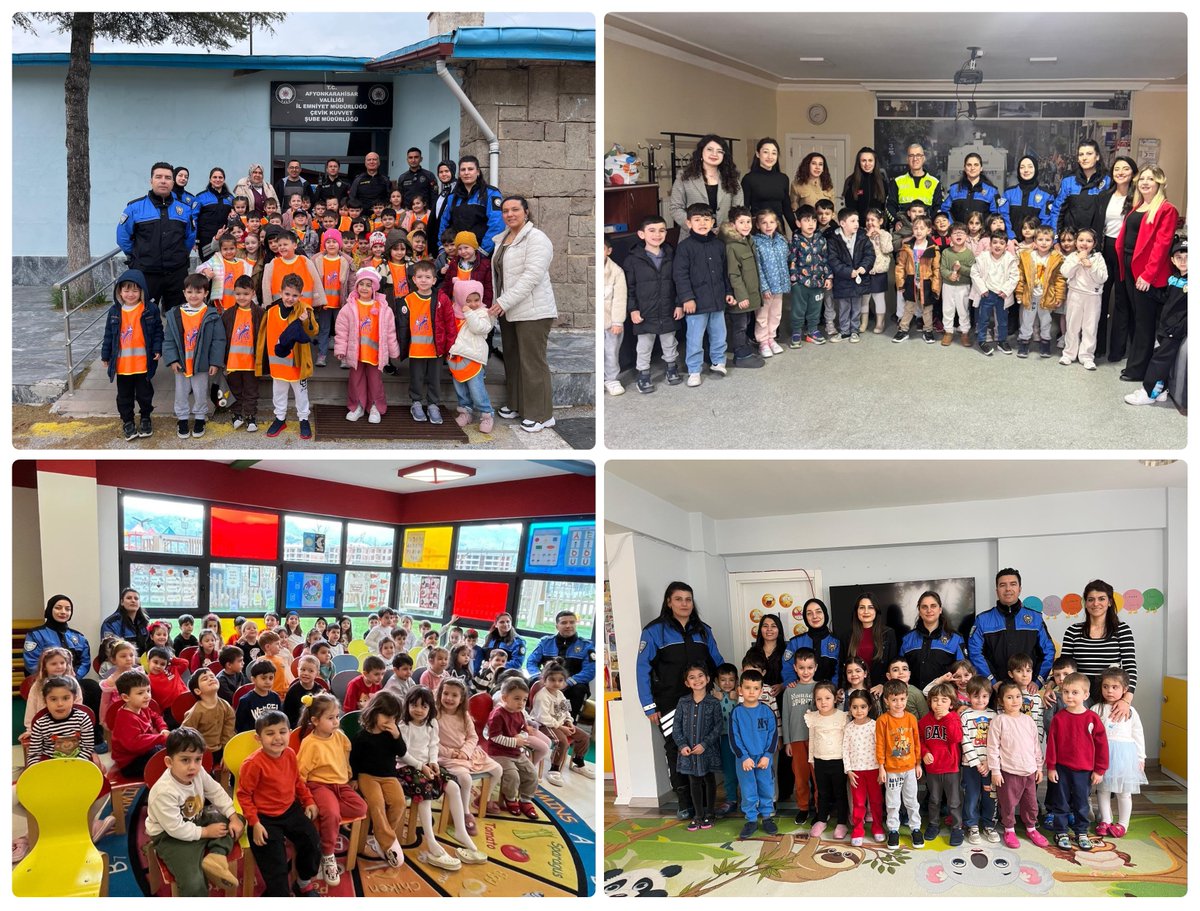 Afyonkarahisar'da Anaokulu Öğrencilerine Güvenlik Eğitimi: 5 Okulda Polislik Mesleği Tanıtıldı