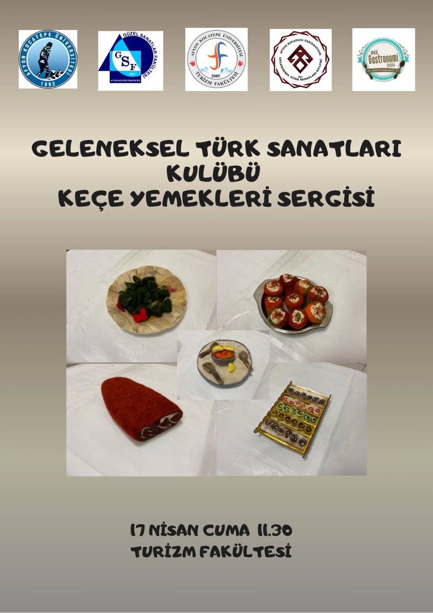 AKÜ'de Keçe Yemekleri Sergisi: Geleneksel Sanatın Lezzetli Yorumu