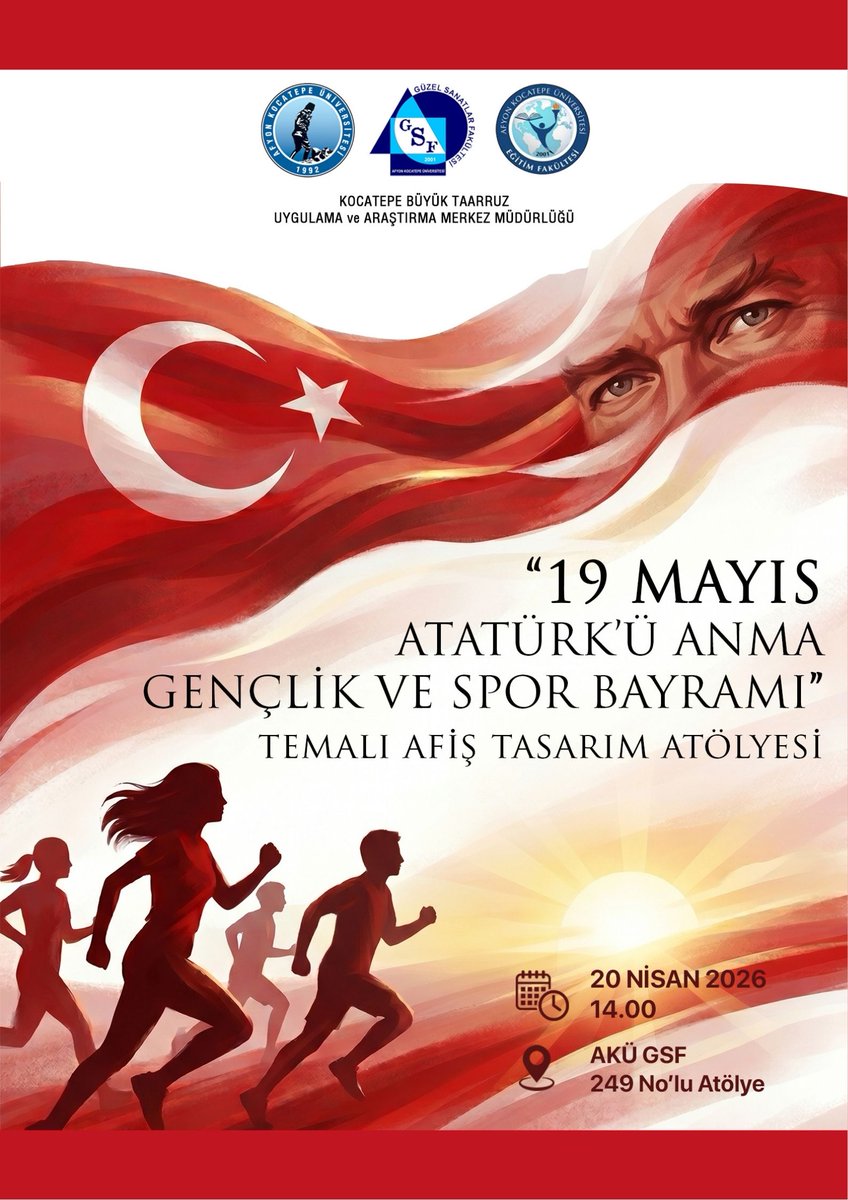AKÜ'de 19 Mayıs Afiş Atölyesi: Gençler Sanatla Milli Ruha Sahip Çıkıyor
