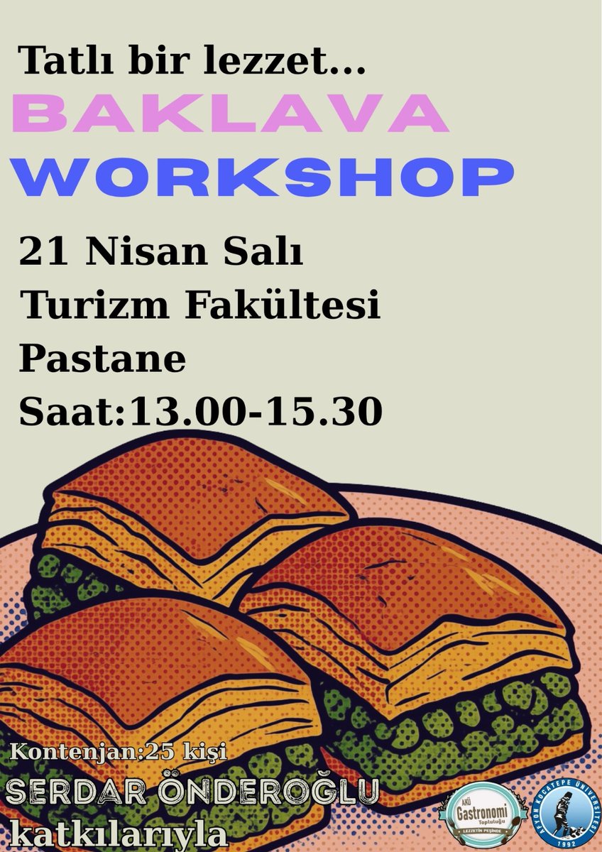Afyon Kocatepe Üniversitesi'nde Baklava Workshop