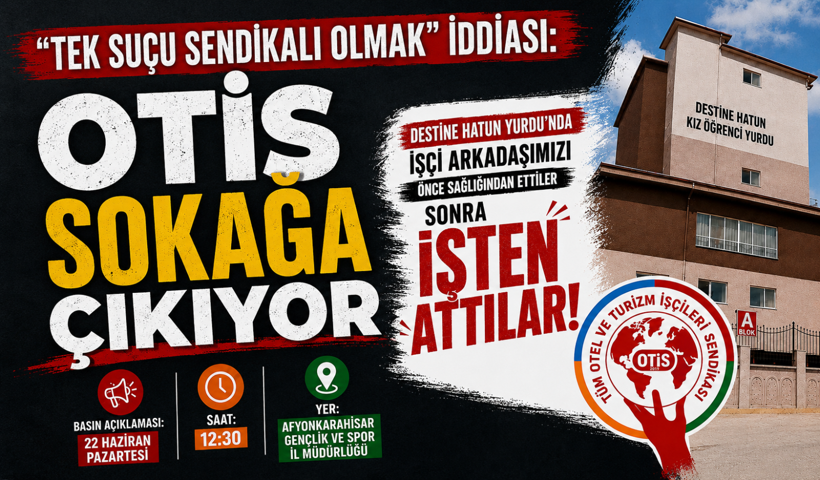 “Tek Suçu Sendikalı Olmak” İddiası: OTİS Sokağa Çıkıyor