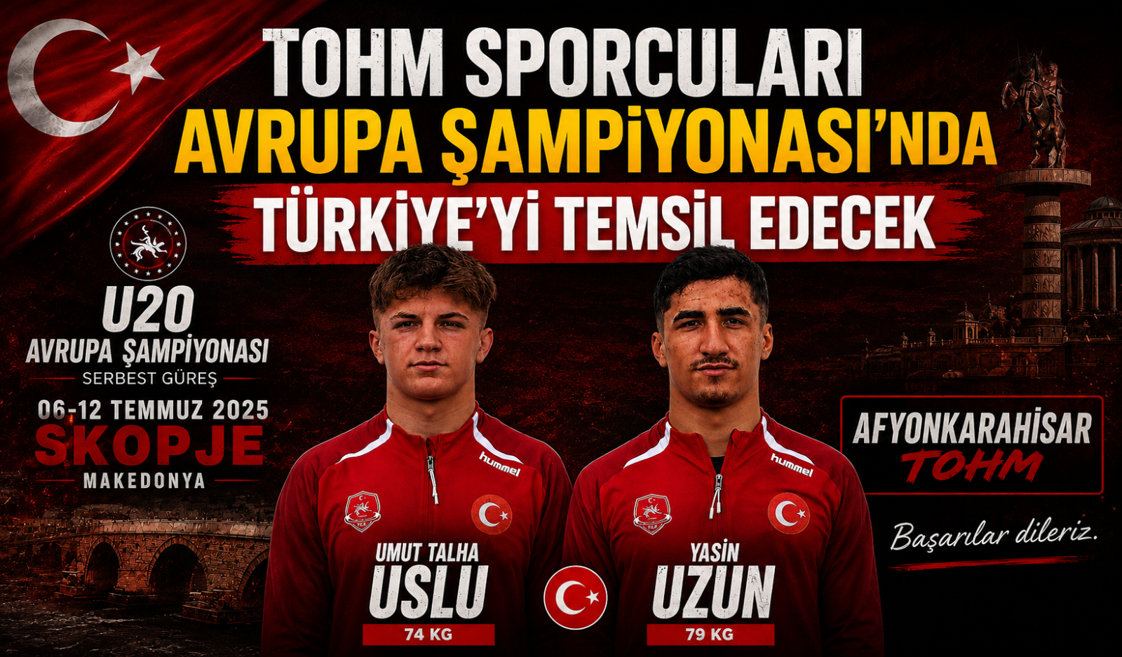 TOHM Sporcuları Avrupa Şampiyonası'nda Türkiye'yi Temsil Edecek