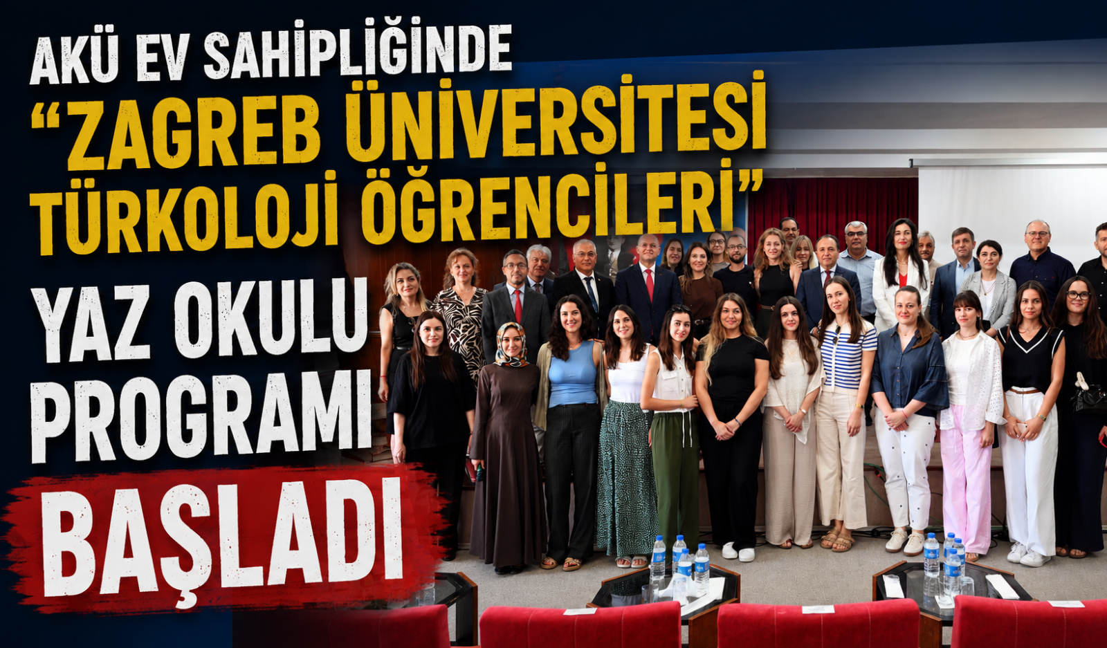 AKÜ Ev Sahipliğinde “Zagreb Üniversitesi Türkoloji Öğrencileri Yaz Okulu Programı” Başladı
