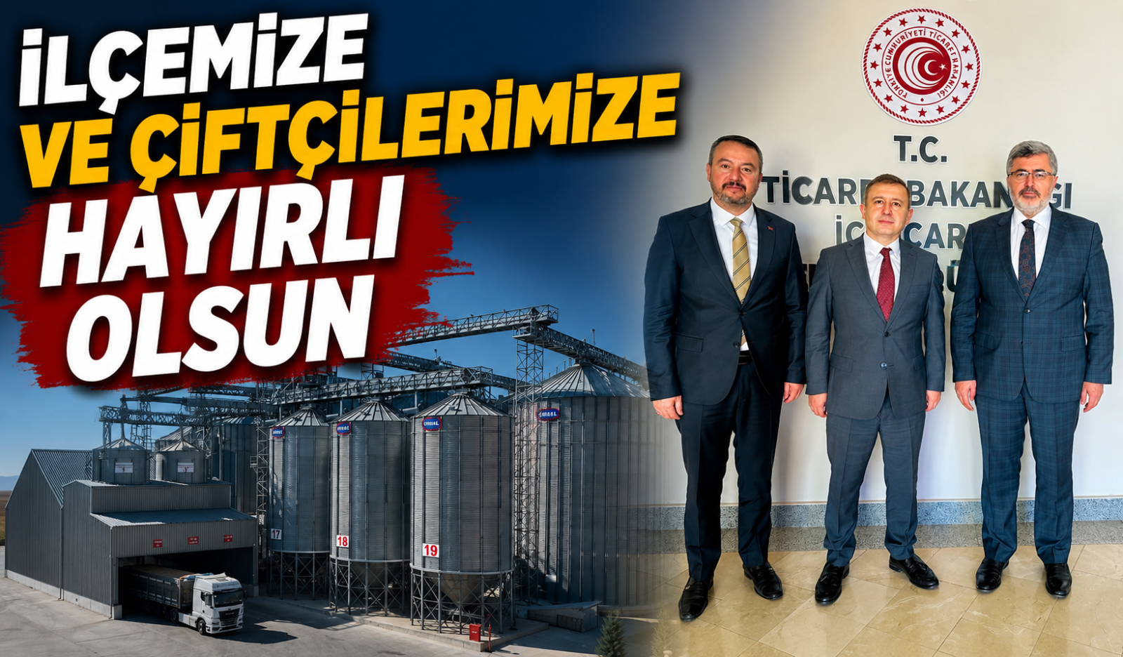 İLÇEMİZE VE ÇİFTÇİLERİMİZE HAYIRLI OLSUN
