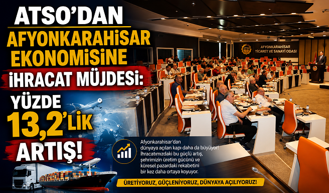 ATSO’dan Afyonkarahisar Ekonomisine İhracat Müjdesi: Yüzde 13,2’lik Artış!