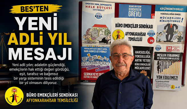 BES’ten Yeni Adli Yıl Mesajı